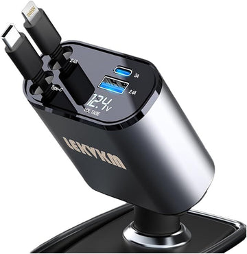4 in 1 Retractable Car Charger