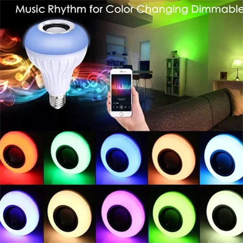 Smart LED Bluetooth Music Bulb 12W RGB Speaker with Remote Control